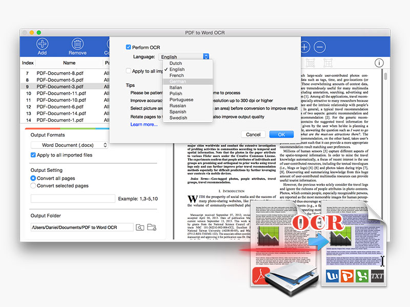 free pdf to text ocr for mac